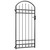  Fence Gate with Arched Top Steel 35"x78.7" Black A949-145750