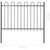  Garden Fence with Hoop Top Steel 71.3"x47.2" Black A949-144931