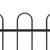 Garden Fence with Hoop Top Steel 71.3"x47.2" Black A949-144931
