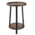 End Table, 2-Tier Round Side Table with Open Storage Shelves, Modern Nightstand Bedside Desk with U E415-TYBZYXTMKFS2TNMPG001V1