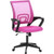 Pink Modern Mid-Back Ergonomic Mesh Office Desk Chair with Armrest on Wheels Q280-PHOCLAB5291925483