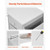 Computer Desk with Fabric Drawers, 47 Inch Reversible Study Work Writing Desk for Modern Home Offic E415-GDJXBGZDCTK4S4EXT001V0
