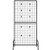 2 Packs Grid Wall Panels, 2.9 x 5.9 ft Wire Grid Panels Display Rack, Movable Art Display Shelf wit E415-LSWGQ7080INCADLXP001V0