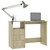 Desk with Drawers Sonoma Oak 43.3"x19.7"x29.9" Engineered Wood A949-800561
