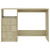 Desk with Drawers Sonoma Oak 43.3"x19.7"x29.9" Engineered Wood A949-800561