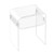 Acrylic Side Table, 2 Tiers Clear Bedside Table with Storage Shelf, Modern Rectangle Acrylic End De E415-YKLZYCXXBZCZVRCD6001V0