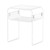 Acrylic Side Table, 2 Tiers Clear Bedside Table with Storage Shelf, Modern Rectangle Acrylic End De E415-YKLZYCXXBZCZVRCD6001V0