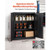 Metal Storage Cabinet, 41.7 in Steel Garage Cabinet with 2 Adjustable Shelves, 2 Magnetic Doors & 2 E415-ZXCWJHS2MN3CPK1OL001V0