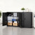 Metal Storage Cabinet, 41.7 in Steel Garage Cabinet with 2 Adjustable Shelves, 2 Magnetic Doors & 2 E415-ZXCWJHS2MN3CPK1OL001V0