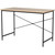 Modern Home Office Computer Desk Table with Black Metal Frame Wood Top in Oak Q280-CFSOWTBF57703651