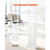 Podium Stand, 50-Inch Acrylic Lectern, Portable Laptop Desk with Wide Reading Surface and Storage S E415-JT1CGKYKL46IHZ6BL001V0
