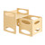 Montessori Weaning Table and Chair Set, Wooden Toddler Table and Chair Set for Aged 1-5, Adjustable E415-ETDNZY1513216DOMUV0