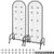 2 Packs Grid Wall Panels, 1.9 x 5.4 ft Wire Grid Panels Display Rack, Movable Art Display Shelf wit E415-LSWGQ6070INC4OEUO001V0