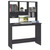 Desk with Shelves Gray 43.3"x17.7"x61.8" Engineered Wood A949-800389