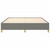Bed Frame without Mattress Dark Gray 76"x79.9" King Fabric A949-347210