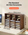 Wood Literature Organizer 24 Compartments Office Mailboxes Brown, Countertop Literature Sorter for  E415-WJZLFPJRZBC2L48Y9001V0