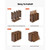 Wood Literature Organizer 24 Compartments Office Mailboxes Brown, Countertop Literature Sorter for  E415-WJZLFPJRZBC2L48Y9001V0