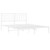 Metal Bed Frame without Mattress with Headboard White 59.1"x78.7 A949-374488