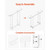 Acrylic Console Table, 2 Tiers Narrow Side Desk with Bottom Open Storage, Modern Rectangle Acrylic  E415-YKLZXGZCZKJX7IM2C001V0