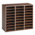 Wood Literature Organizer 27 Compartments Office Mailboxes Brown, Countertop Literature Sorter for  E415-WJZLFPJRZBC2MQ7Y3001V0