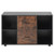 2 Drawer Wooden File Cabinet, Mobile Filing Cabinet with Open Shelves, Lateral Rolling File Storage E415-MZHXWJJBDDBHLULKO001V0