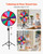 24 in Spinning Prize Wheel, 14 Slots Spinning Wheel with Tripod, Adjustable Height Win Fortune Roul E415-SJZJKCJZP24I4294E001V0