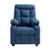 Kids Reclining Chair, Toddler Recliner with Cup Holders and Pockets, 107?° to 126?° Adjustable Back E415-ETTYBYKLS2820BBQT001V0