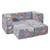 Kids Couch, 4Pcs Toddler Couch Sofa Bed, Kids Chair Seat Playroom Furniture, Child Sectional Sofa w E415-ETSF411849YC8HY99V0