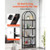 Open Bookshelf, 4-Tier, Arched Bookcase Storage Shelves with Metal Frame, Industrial Metal Book Org E415-JSSJJSM4CGXCVC2ZW001V0