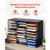 Literature Organizer, 27 Compartments Metal Office Mailbox with Detachable Wire Mesh, Mailbox Sorte E415-WJFPJCGKJS27J8TL9001V0