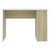 Desk White and Sonoma Oak 43.3"x23.6"x28.7" Engineered Wood A949-800581
