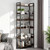 Industrial Bookshelf, 6-Tier, Vintage Ladder Shelf Bookshelves and Bookcases, with Metal Frame, Boo E415-JSSJJSM6CZFXLCZM7001V0