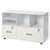 2 Drawer Wooden File Cabinet, Mobile Filing Cabinet with Open Shelves, Lockable Lateral Rolling Fil E415-MZHXWJJBDDBHML8ED001V0