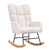 Rocking Chair Nursery, Glider Rocking Chair with Soft Seat and High Backrest, 250 lbs Weight Capaci E415-WYBBYKDYWQYWEQNVNV0