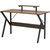 Modern 47-inch Home Office Laptop Computer Desk with Moveable Top Shelf Q280-GFCWDMS695308641