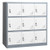9 Doors Metal Locker, Lockable Steel Storage Cabinet, 66 lbs Loading Capacity, 2 Keys for Each Door E415-JCJHSBM120LBIX0DQ001V0