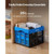 Plastic Collapsible Storage Bins, 25L 3 Packs, Stackable Folding Storage Crates with Handles, Holds E415-KZDSLCWKLHS24XKY1001V0