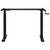 Manual Height Adjustable Standing Desk Frame Hand Crank Black A949-321719