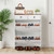 Shoe Cabinet with 2 Flip Drawers, Farmhouse Shoes Storage Cabinet with 2 Drawers and Anti-Tipping D E415-BCGBMJQTCZXJSBCZM001V0