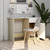 Desk White and Sonoma Oak 39.4"x19.7"x29.9" Engineered Wood A949-801085
