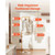 Coat Rack, Freestanding Coats Rack Stand with Quartz Stone Base & 3 Round Hooks, Free Standing Hall E415-YMJ7ZXJSSCP0YCM56001V0