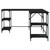Desk Black 54.7"x54.7"x29.5" Engineered Wood A949-837592