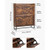 Shoe Cabinet with 2 Flip Drawers, Farmhouse Shoes Storage Cabinet with Metal Legs and Anti-Tipping  E415-BCGBMJQTCZXJ4EK0M001V0