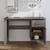 Desk HAMAR Light Gray 44.5"x19.7"x29.5" Solid Wood Pine A949-340463