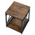 End Table, 2-Tier Square Side Table with Open Storage Shelves, Modern Nightstand Bedside Desk with  E415-TYBZFXTMKFS2TSD5G001V0