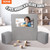 Kids Couch, 4Pcs Modular Kids Play Couch, Toddler Couch Sofa Bed, Kids Chair Seat Playroom Furnitur E415-ETSF411849YCYGPWSV0