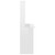 Desk with Shelves High Gloss White 43.3" x 17.7" x 61.8" Engineered Wood A949-800393
