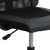Office Chair Black Mesh Fabric and Faux Leather A949-353019