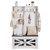 Hall Tree Entryway Bench, LED Coat Rack with Shoe Storage, 42" Wide Mudroom bench with Storage and  E415-MZDGNYMJYTSDNE591V9