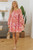 Rose Floral Print Square Neck High Waist Mini Dress T543-8793121784050